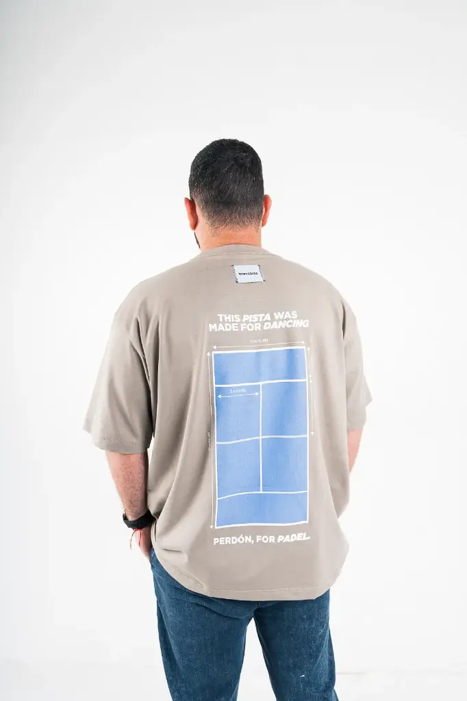 Franela Oversized manga corta cuello redondo "This Pista"