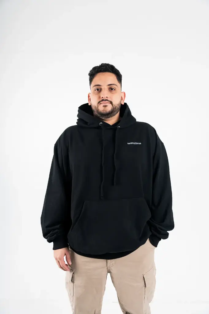 Hoodie Oversized manga larga "Team and Bros"