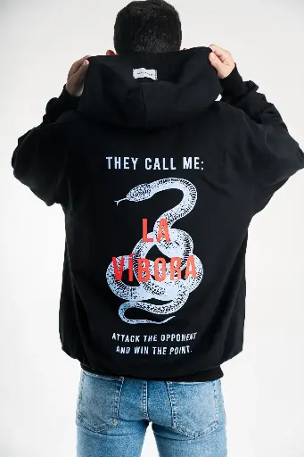 Hoodie Oversized manga larga "La Víbora"